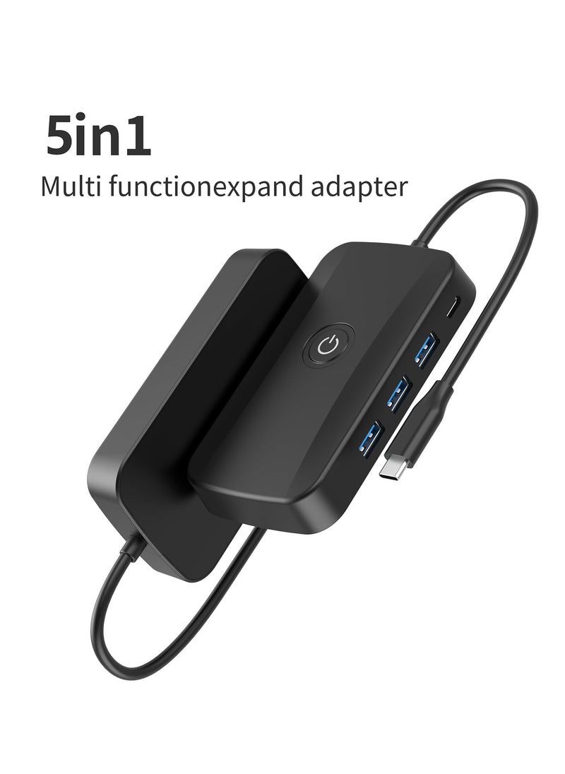 SYOSI - USB C Wireless HDMI Transmitter and Receiver, 50m 5G Wireless HDMI Extender Kit with 3 USB 3.0 Ports, PD 100W, USB C to HDMI Adapter for Streaming Video/Audio to HDTV, Monitor, Type C Phone/Laptop - Image 1