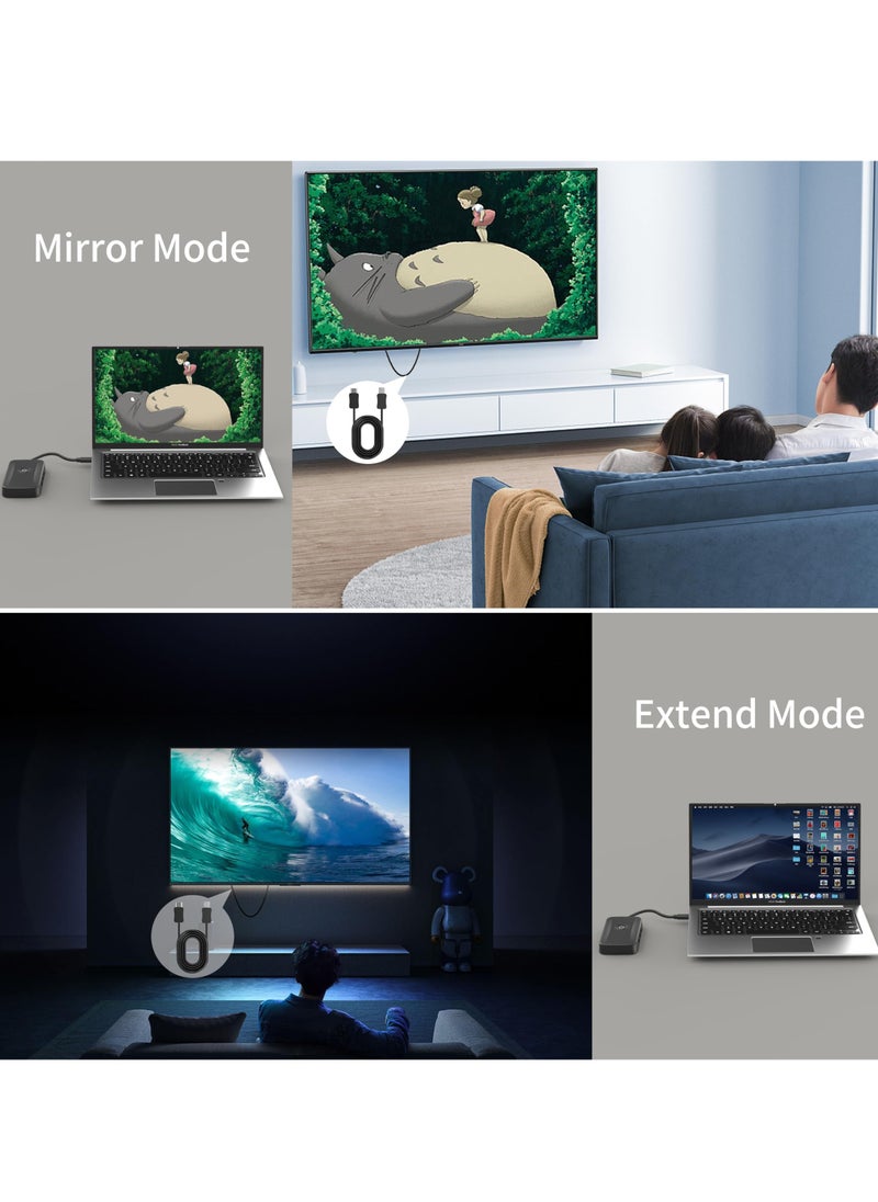 SYOSI - USB C Wireless HDMI Transmitter and Receiver, 50m 5G Wireless HDMI Extender Kit with 3 USB 3.0 Ports, PD 100W, USB C to HDMI Adapter for Streaming Video/Audio to HDTV, Monitor, Type C Phone/Laptop - Image 1