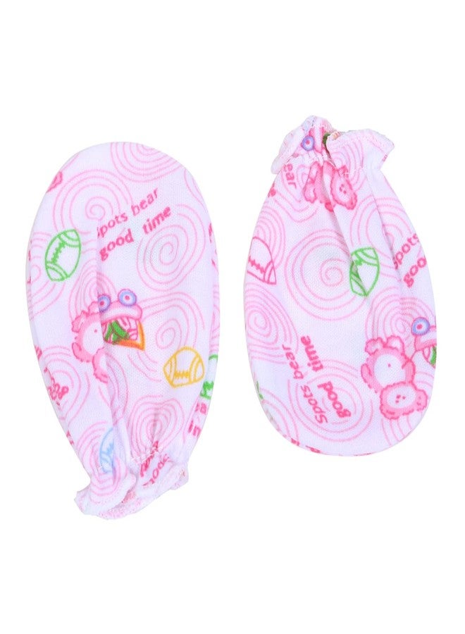 Mini Berry Cotton Mittens For New Born Baby (0-6 Months)|Baby Hand Gloves|Cotton Mittens With Gentle Elastic Wristbands For Baby pack of 6 - Image 5