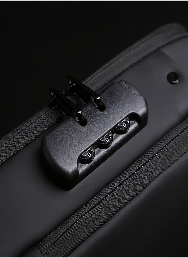 ZEESQUARE - Shoulder Bag USB Charging Sport Anti-theft Backpack Travel Waterproof Bag - Image 1