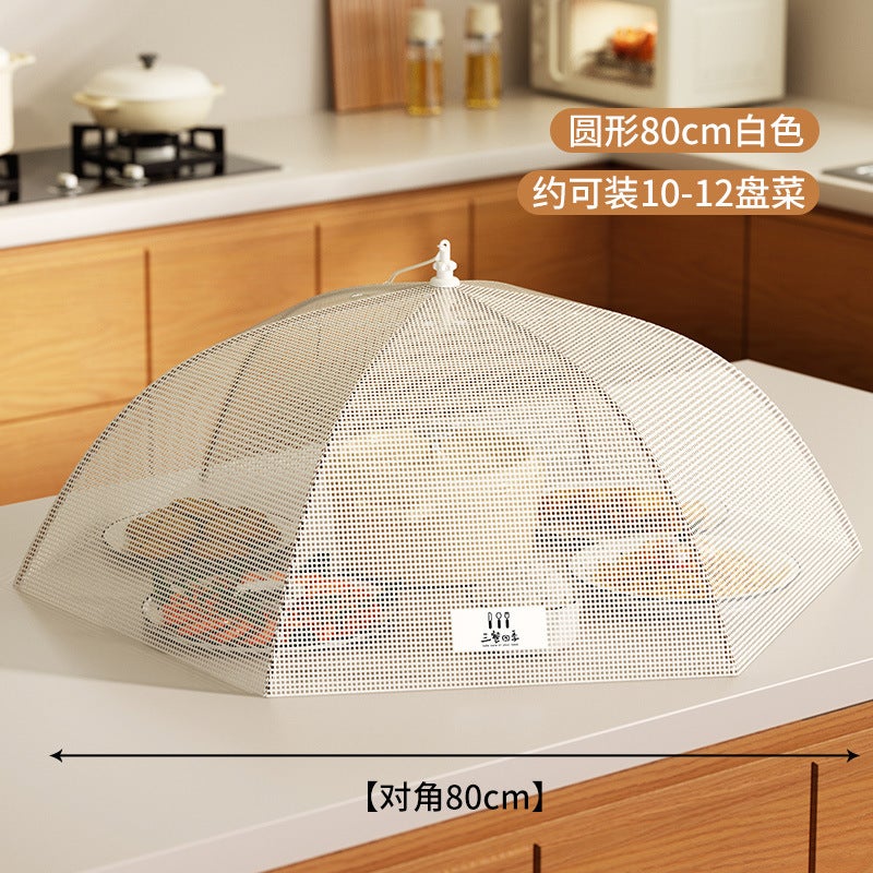 Antibacterial Food Cover - Foldable Dustproof Meal Shield, Anti-Fly & Residue Protector