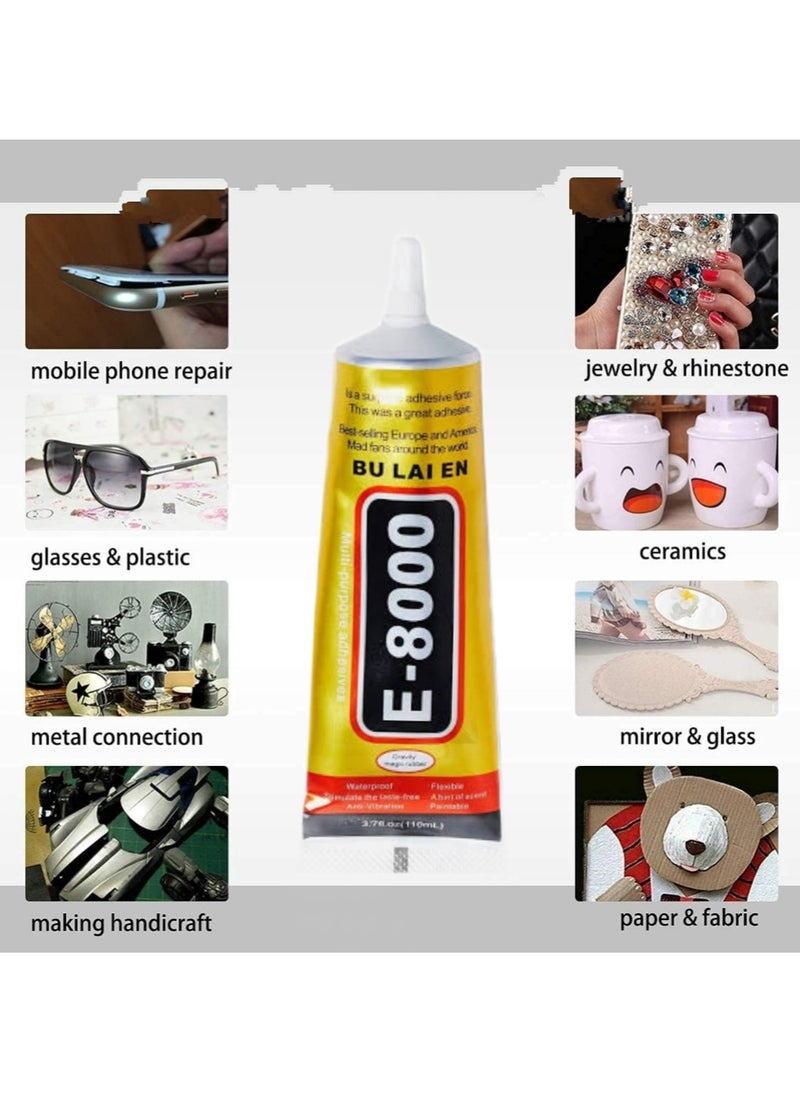 Generic E8000 Clear Welding Firm and Flexible 110ml Versatile Welding Clothes Glass Plastic Shoes Waterproof  - Image 2