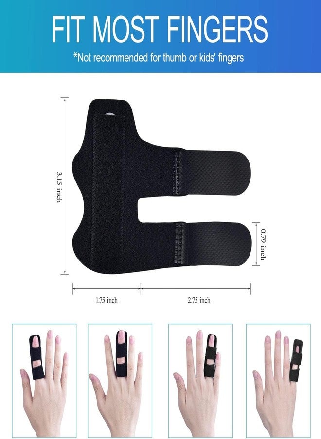 Sopito Finger Splint for Index, Middle, Ring Fingers Straightening, 2 Pack - Image 2