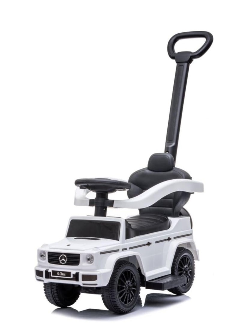 Mercedes-Benz Mercedes Benz G-Wagon 3 in 1 Push Car for Kids LB 3388H, Ride-on with Rotating Handlebar, Storage, Comfortable Foot-Rest, Riding Vehicle, Musical Steering, Baby Car for Kids 1 to 3 Years  - Image 1