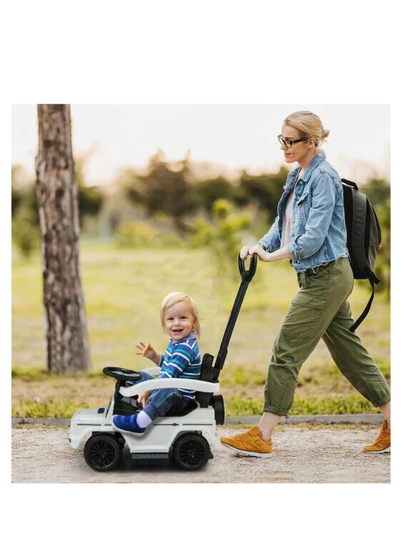 Mercedes-Benz Mercedes Benz G-Wagon 3 in 1 Push Car for Kids LB 3388H, Ride-on with Rotating Handlebar, Storage, Comfortable Foot-Rest, Riding Vehicle, Musical Steering, Baby Car for Kids 1 to 3 Years  - Image 4