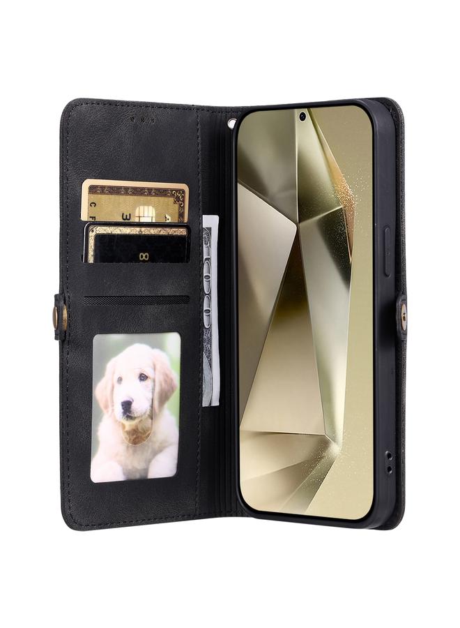 S-TOP Case For Samsung Galaxy S24 Ultra 5G Skin Feel Totem Embossed Leather Phone Case - Image 3