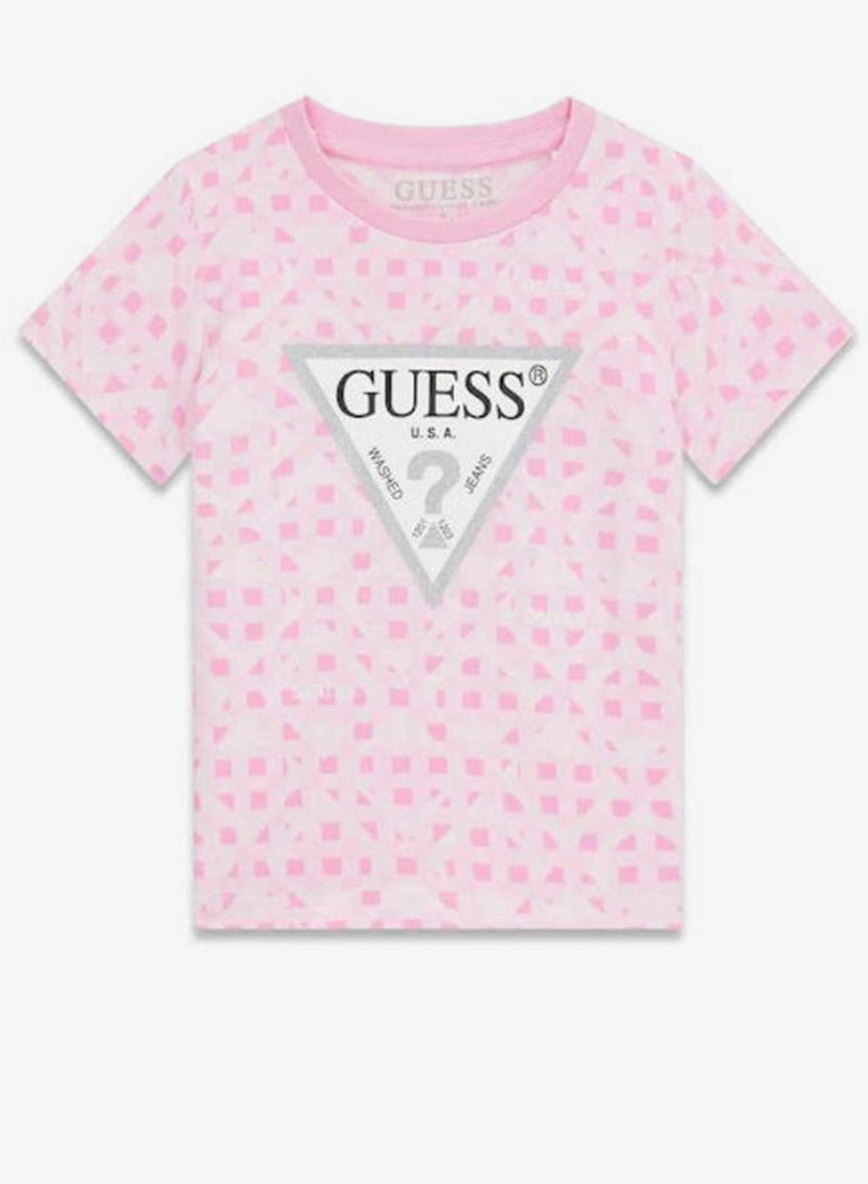 GUESS Infant Graphic Crew Neck T-Shirt - Image 4