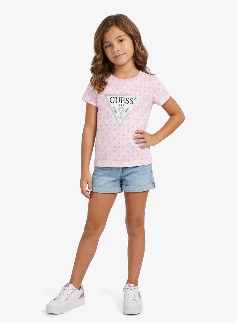 GUESS Infant Graphic Crew Neck T-Shirt - Image 1
