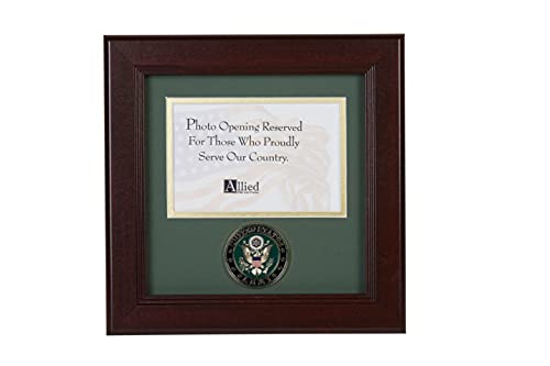 Allied Flag Allied Frame US Army Medallion Landscape Picture Frame - 4 x 6 Picture Opening - Image 1