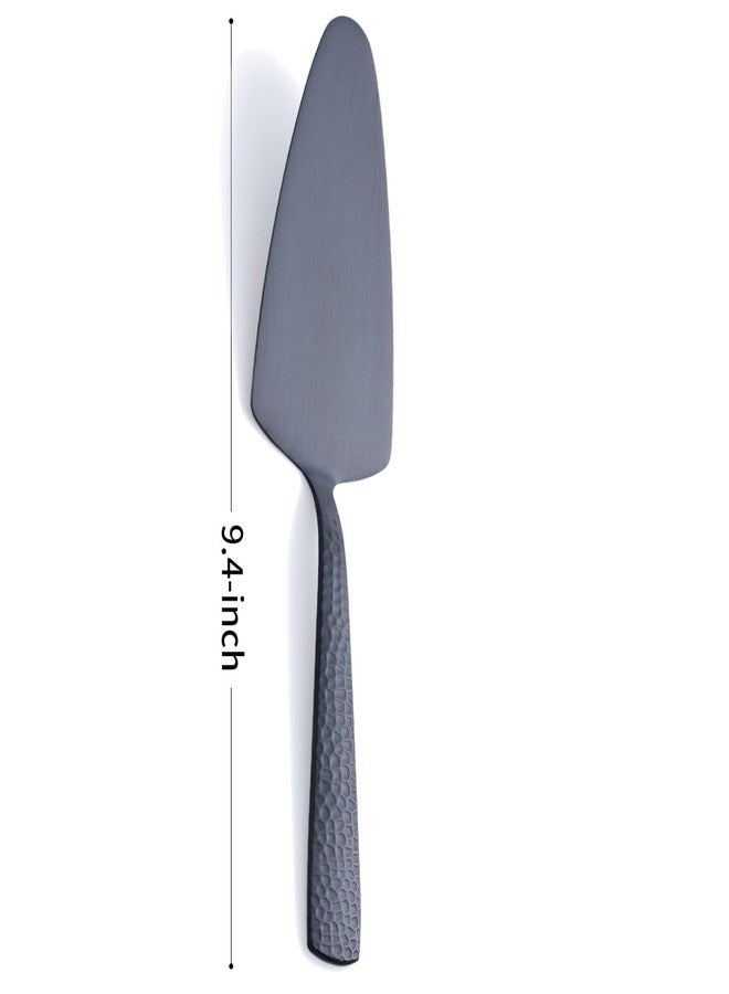 FULLYWARE Matte Black Cake Pie Server, 9.4-inch Stainless Steel Heavy Duty Pizza Spatula, Satin Finish, Set of 3 - Image 3