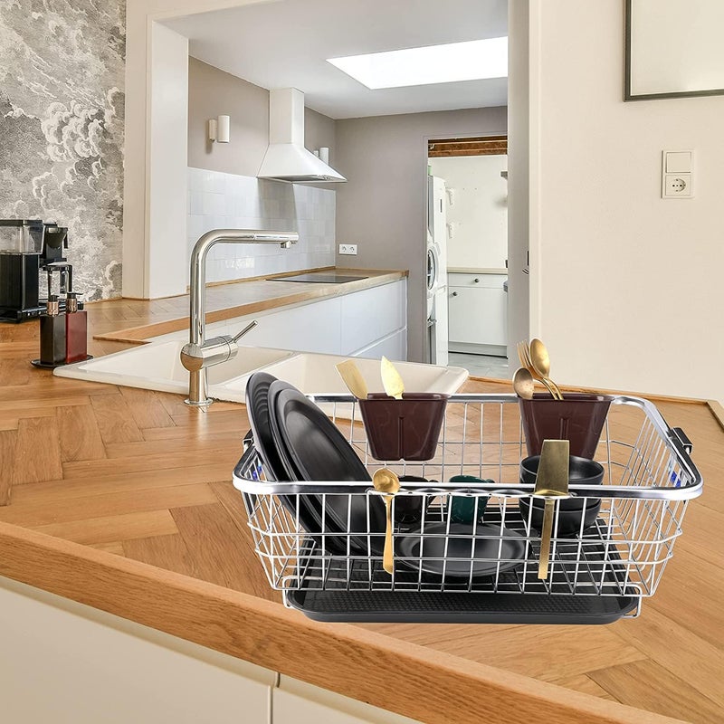 VISHVA 60 x 47 x 23 Cm Stainless Steel Dish Drainer Rack with Drip TrayUtensil Drying Stand for Kitchen Steel with Tray 60x47x232 Spoon Stand - Image 5