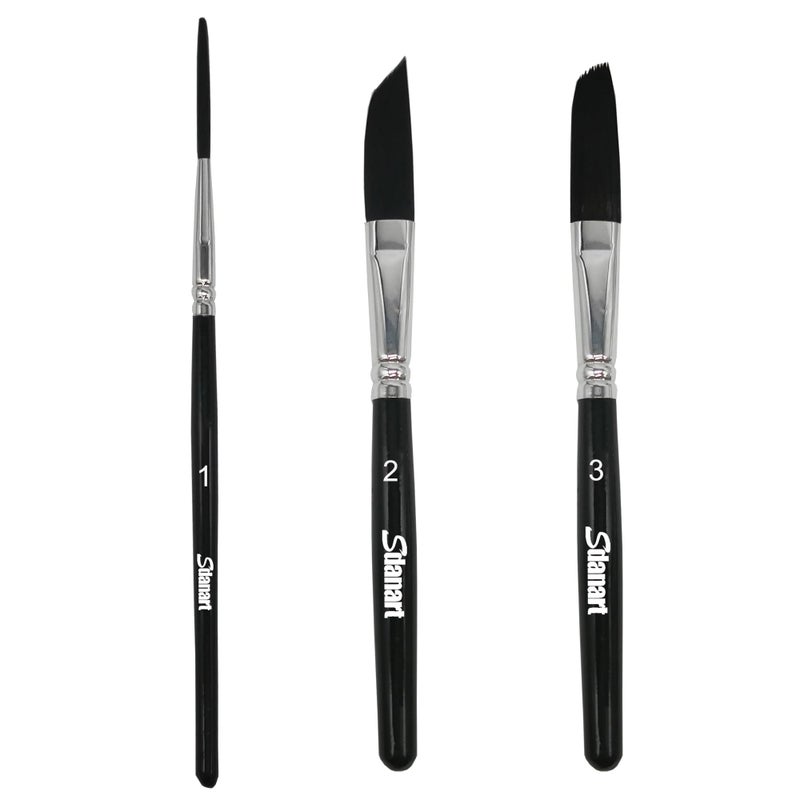 Sdanart Pinstriping Brush 3 pcs High Performance Striping Brushes,Sdanart Long Liner Brush,Script Liner Brush,Sword Brush, Scroll Brushes, Professional Art Paintbrushes Paint Brushes - Image 1