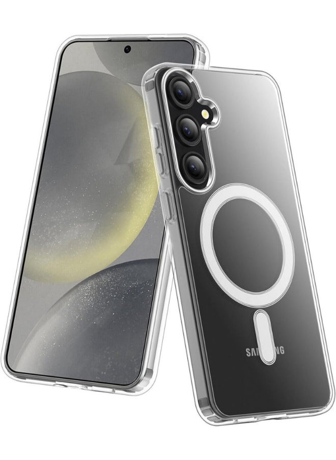 Protect PROTECT Premium Magnetic Phone Case for Samsung S25 Plus | Clear, Anti-Scratch, Full Protection, Wireless Charging Compatible, High Quality – Model: MSAMS25P  - Image 1