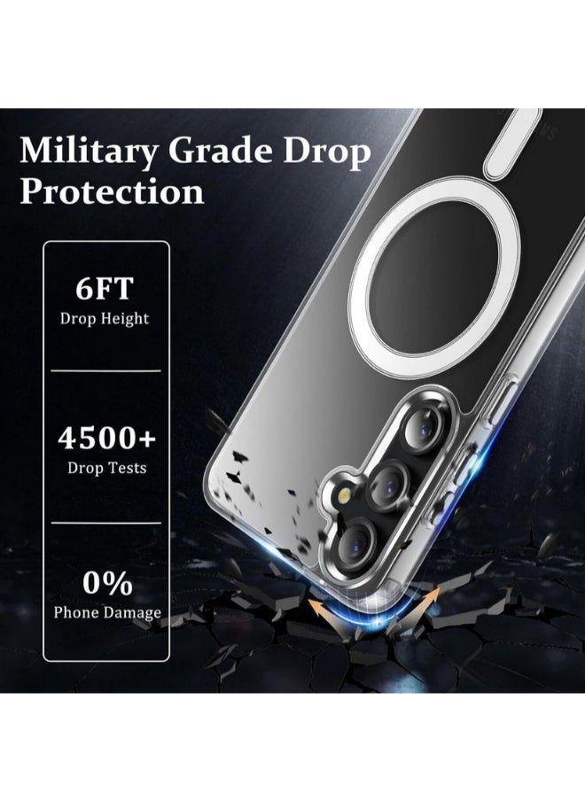 Protect PROTECT Premium Magnetic Phone Case for Samsung S25 Plus | Clear, Anti-Scratch, Full Protection, Wireless Charging Compatible, High Quality – Model: MSAMS25P  - Image 4