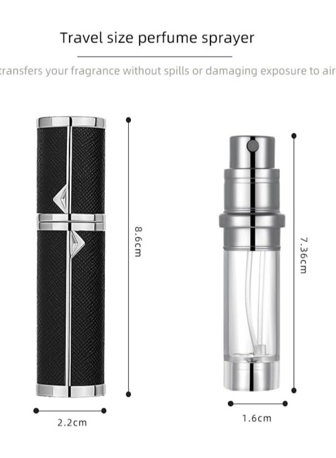 Perfume Atomizer Bottle Portable Mini Refillable Atomizer Travel Size Spray Bottles Accessories 5ml/0.2oz F906-1 (Blue)  - Image 4