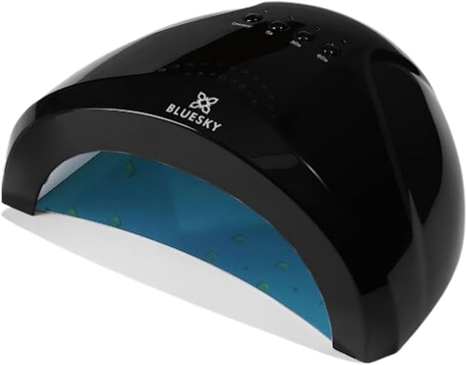 Bluesky Professional LED and UV Light Nail Lamp for Gel Polish Curing 24W Professional Nail Dryer with 2 Timers Auto Sensor UK Plug Black - Image 1