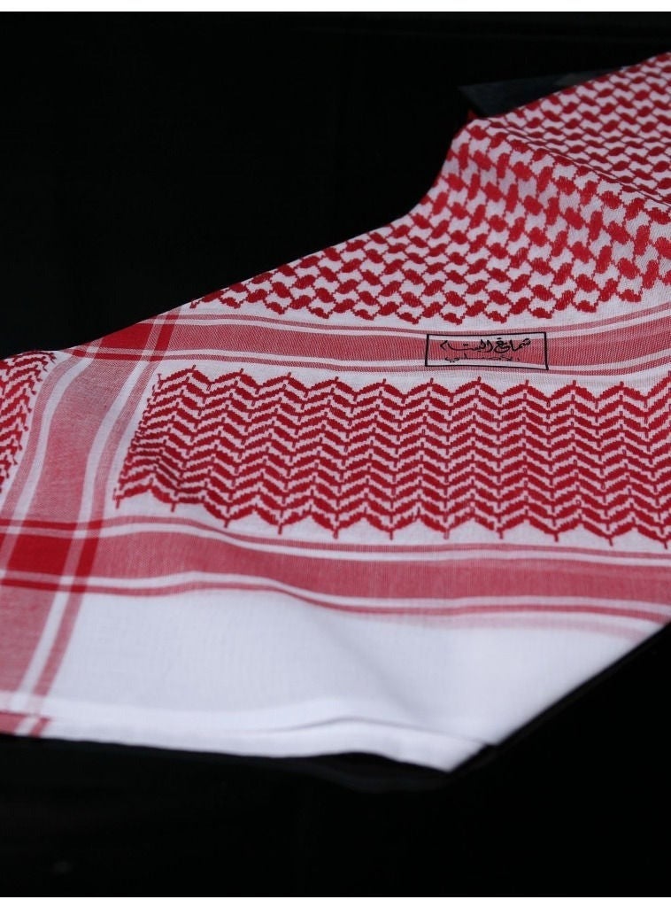 Albassam Al-Bassam Black Seal Shemagh - 100% Cotton Traditional Keffiyeh - Image 5