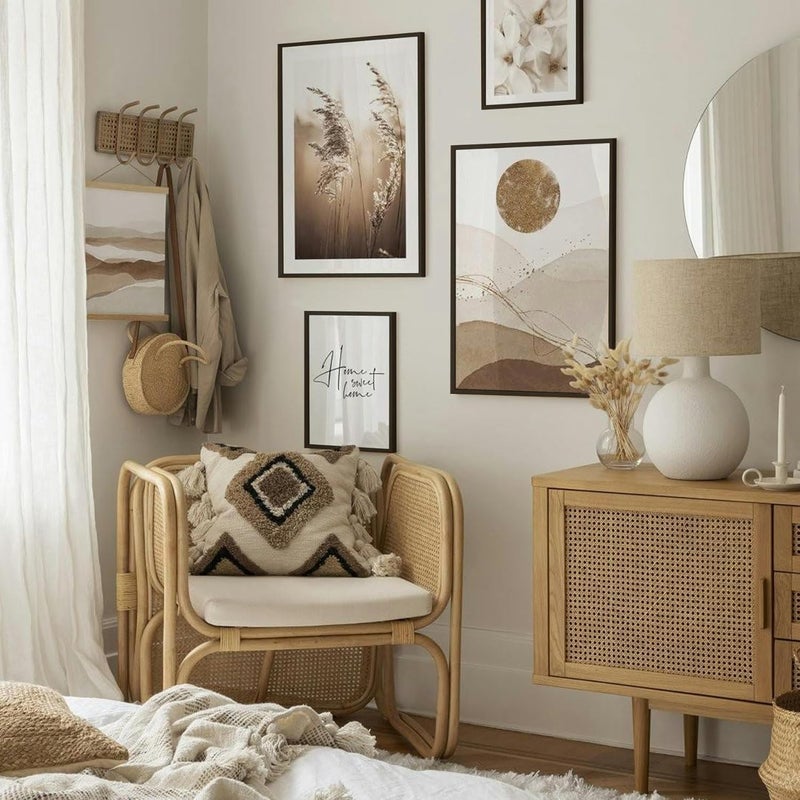 إطار صور VUVUZULA 20 × 20 سم خشب أسود مربع مجموعة من 3 إطار خشبي إطار صور إطار MDF مع حامل 12 × 12 سم تطبيقات مختلفة - Image 2