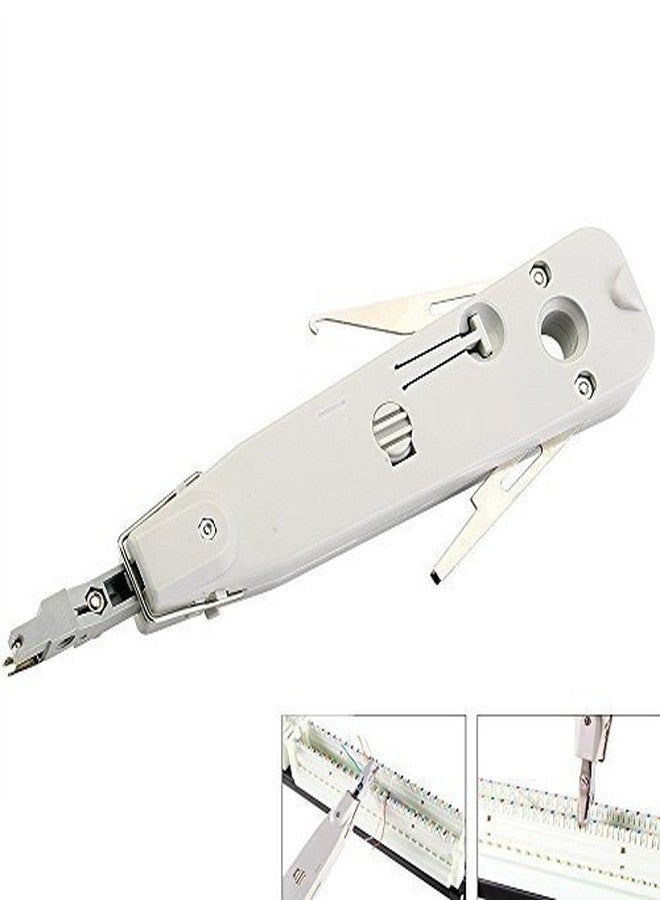 XIKKART Punch Tool Crimping tool Krone Tool Impact Punchdown Tool IO insertion Tool Ratchet Type for 110 krone type Amp Modules Telephone Krone Tool Kronning Telephone Wire Junction Box (Pack OF 1) - Image 5