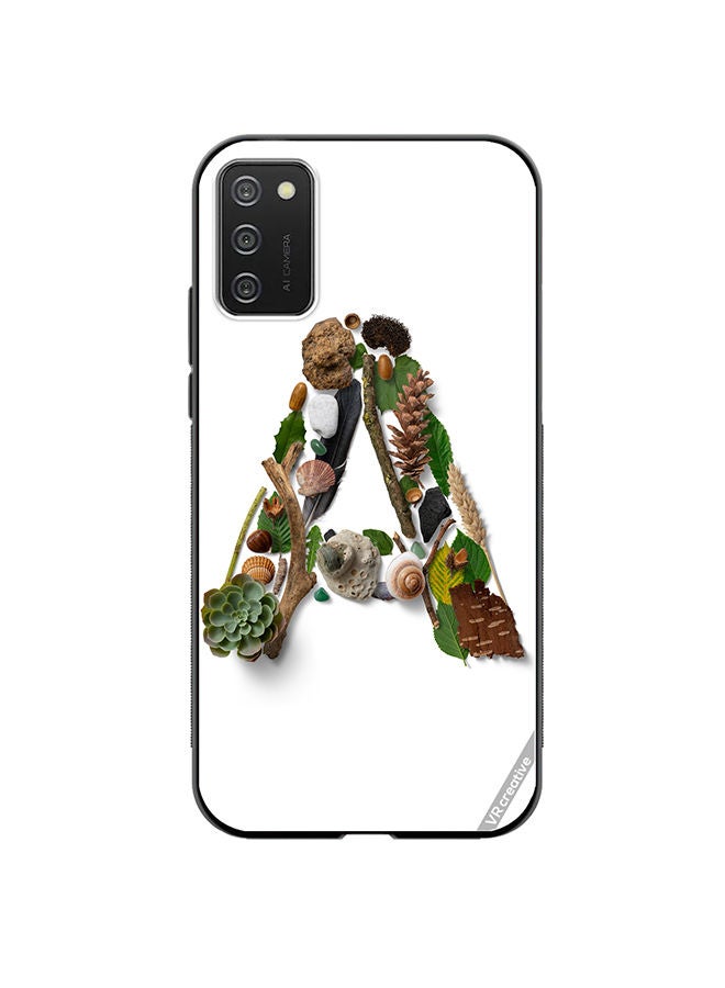 VR CREATIVE Protective Case Cover For Samsung Galaxy A03s Alphabet A Design Multicolour - Image 1