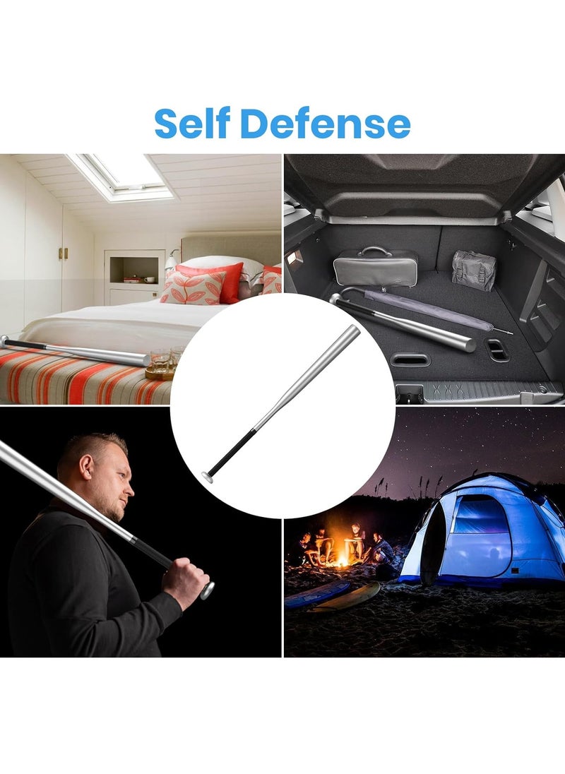 Bat - Metal Baseball Bat Self-Defense, Baseball & Softball 32 Inch, Silver - Image 1