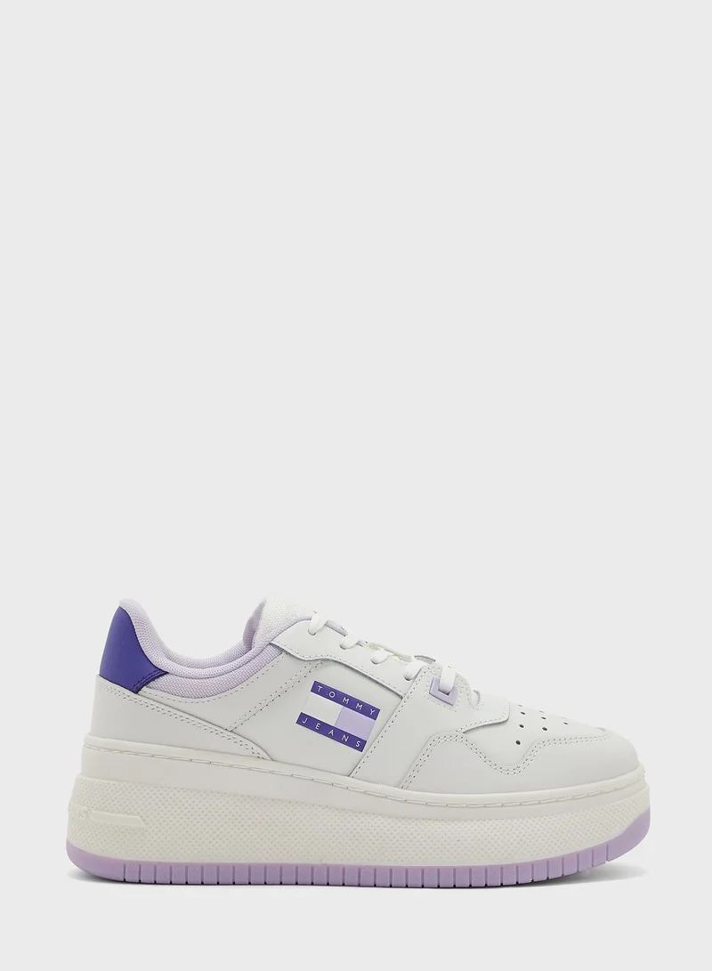 TOMMY JEANS Retro Basket Flatform High Top Sneakers