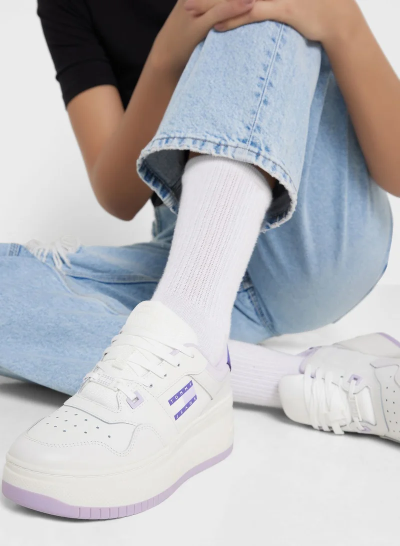 TOMMY JEANS Retro Basket Flatform High Top Sneakers