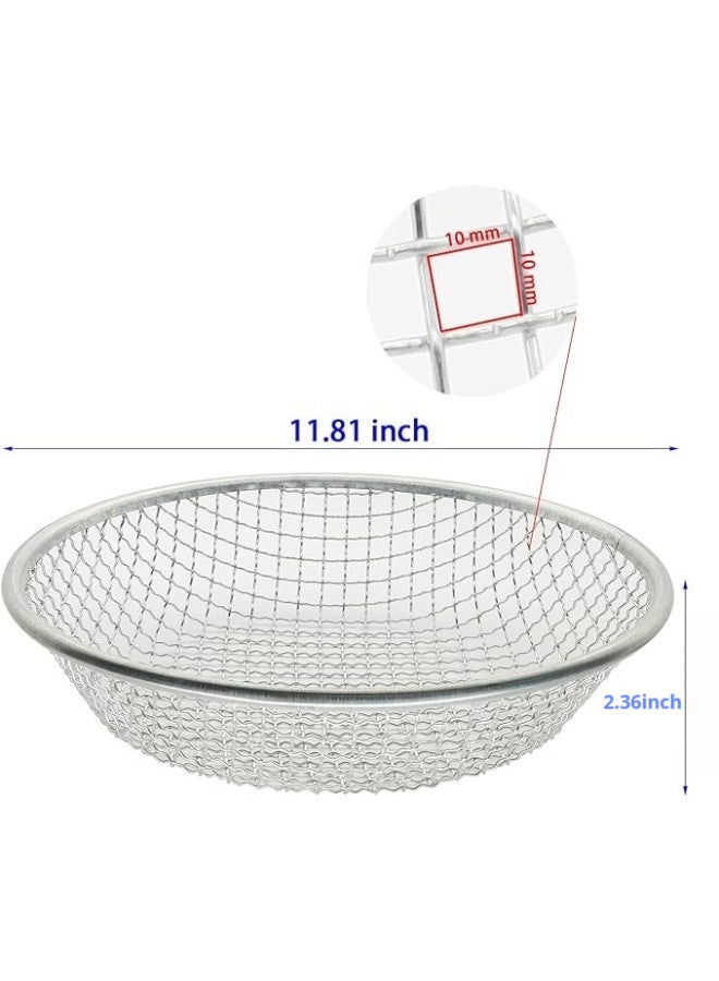 Horticultural Sand Compost Sieve Sand Rock Sieve Soil Compost Diameter 30cm Aperture Optional 2mm-6mm-10mm-Specifications:31.0cm Mm Diameter Hole + Gloves - Image 1