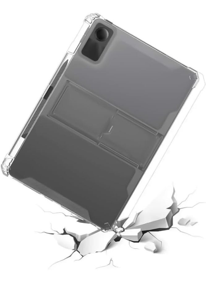 Transparent Stand Case for Xiaomi Redmi Pad 10.6 Inch (2022 Release) – Shockproof Thin Slim Lightweight TPU Bumper, Anti-Yellowing Kickstand Cover with Pencil Holder, Clear Protective Tablet Case - Image 4