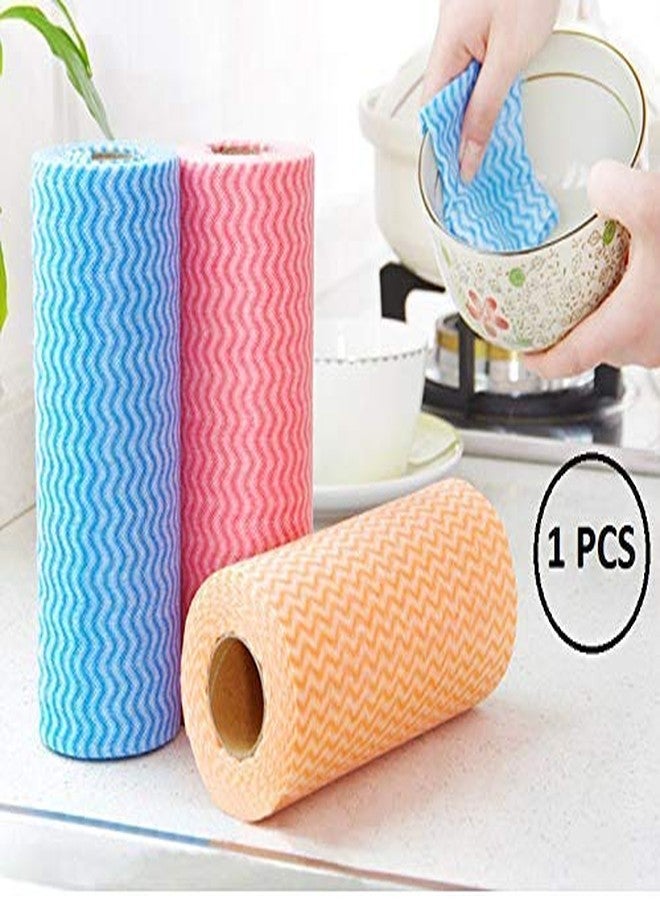 Nirvisha Aag na Disposable Kitchen Non-woven Fabric Washable Clean Cloth Wipes Roll - Image 2