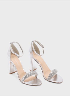 Ginger Block Heel Sandal With Embellished Strap  - Image 4