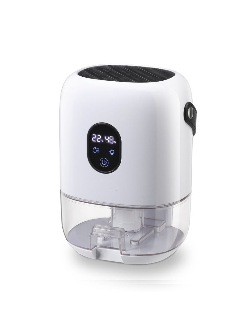 Arabest Dehumidifiers for Home, 1000 ML Dehumidifier Small Dehumidifiers for Room with Auto-off, Ultra-Quiet Energy Saving Mini Dehumidifiers for Bedroom Bathroom Closet Desktop Office RV, White - Image 1