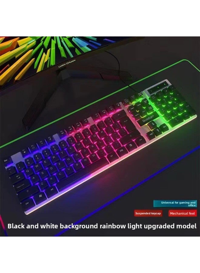 Zhaoyin Mechanical Feel Wired Keyboard Mouse Suit Game Desktop Computer Notes USB Office Special Typing