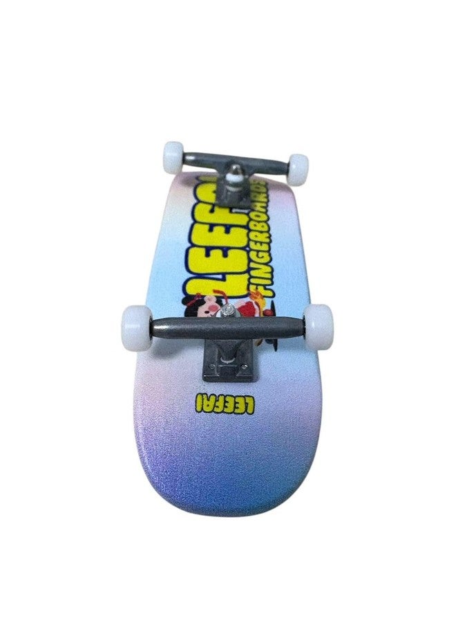 LEEFAI Pro Fingerboard Complete, Pre-Assembled Finger Skateboard Setup Canadian Maple Wood Deck Measure 34x96mm, Boxy Shape (Skate Girl) - Image 4