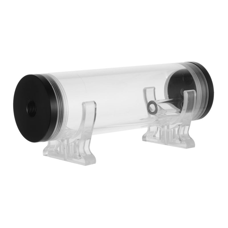 Black PC Water Cooling Reservoir Tank Thread Cylinder Temperature Resistant All Systems - Image 2