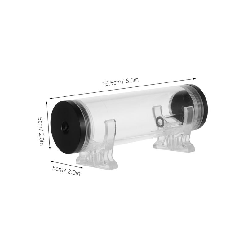 Black PC Water Cooling Reservoir Tank Thread Cylinder Temperature Resistant All Systems - Image 3