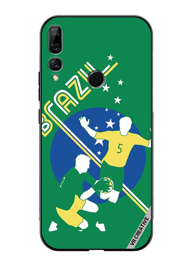 VR CREATIVE Protective Case Cover For Huawei Y9 Prime 2019 Brazil Football Soccer Players Design Multicolour - Image 1