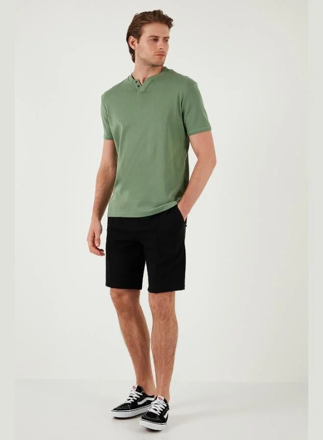 Buratti  Buratti Cotton Button Detail Slim Fit V-Neck 3-Pack T-Shirt Men's T-SHIRT 5902122S3 for Men | Best Price UAE