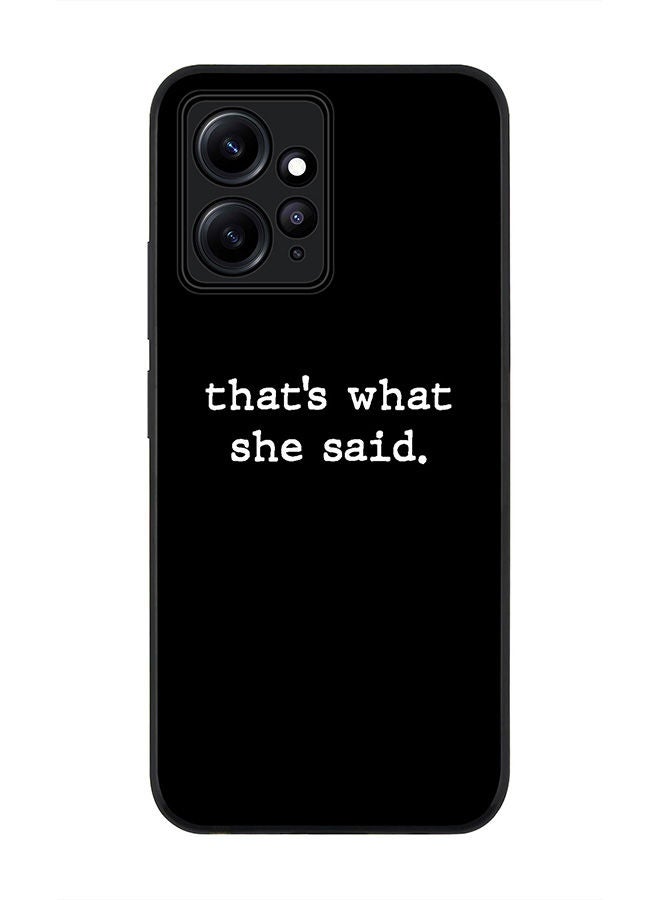 Stylizedd حافظة سوداء متينة لهاتف Redmi Note 12 4G، حافظة رفيعة، حواف مطاطية مرنة، مضادة للسقوط، غلاف TPU جل رقيق - كما قالت هي - Image 1