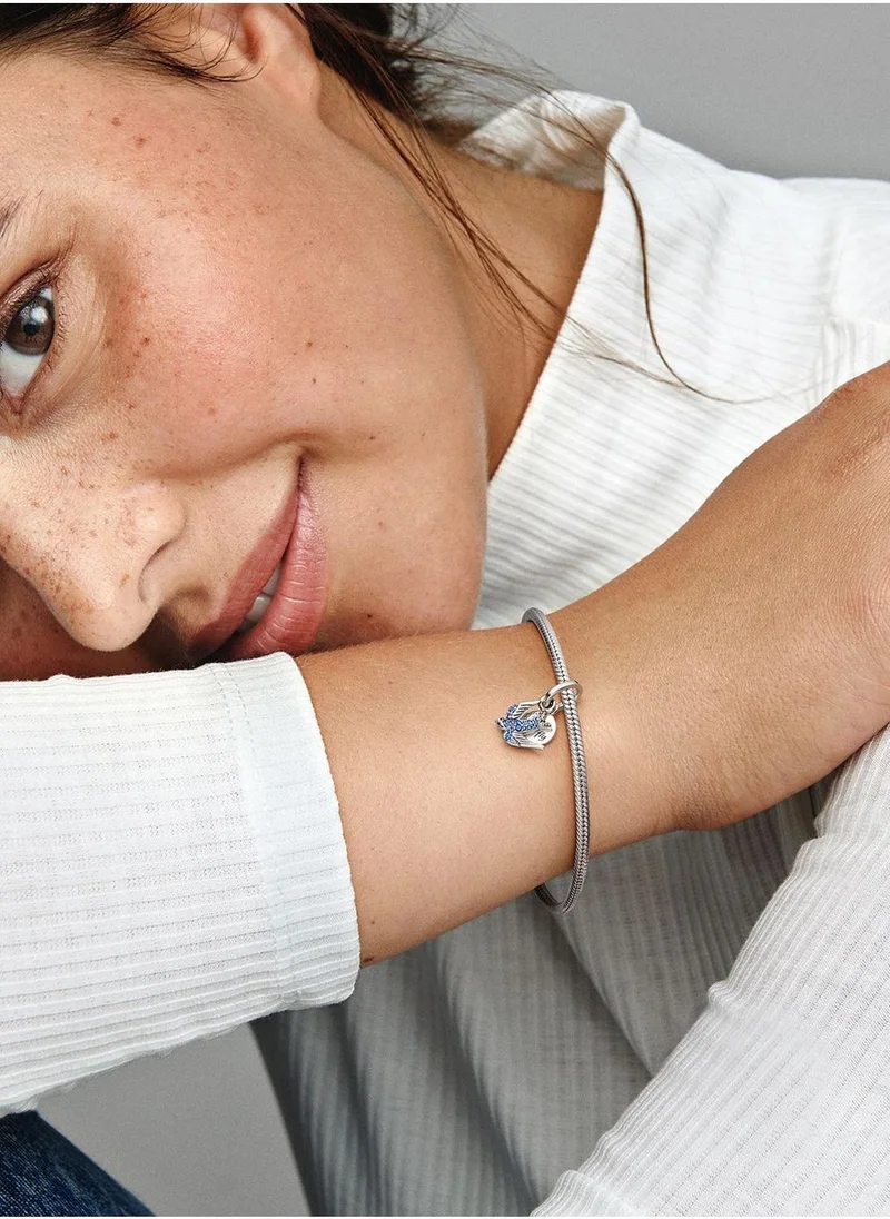 PANDORA Swallow Sterling Double Dangle Charm
