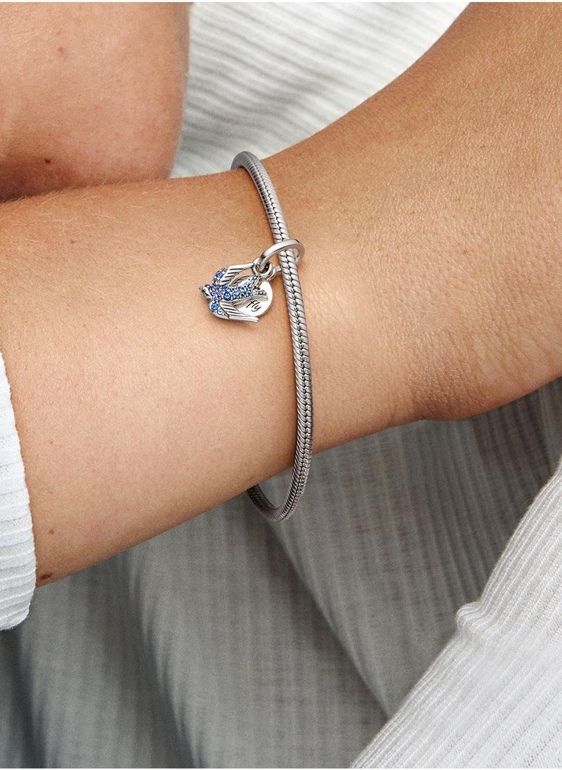 PANDORA Swallow Sterling Double Dangle Charm  - Image 4