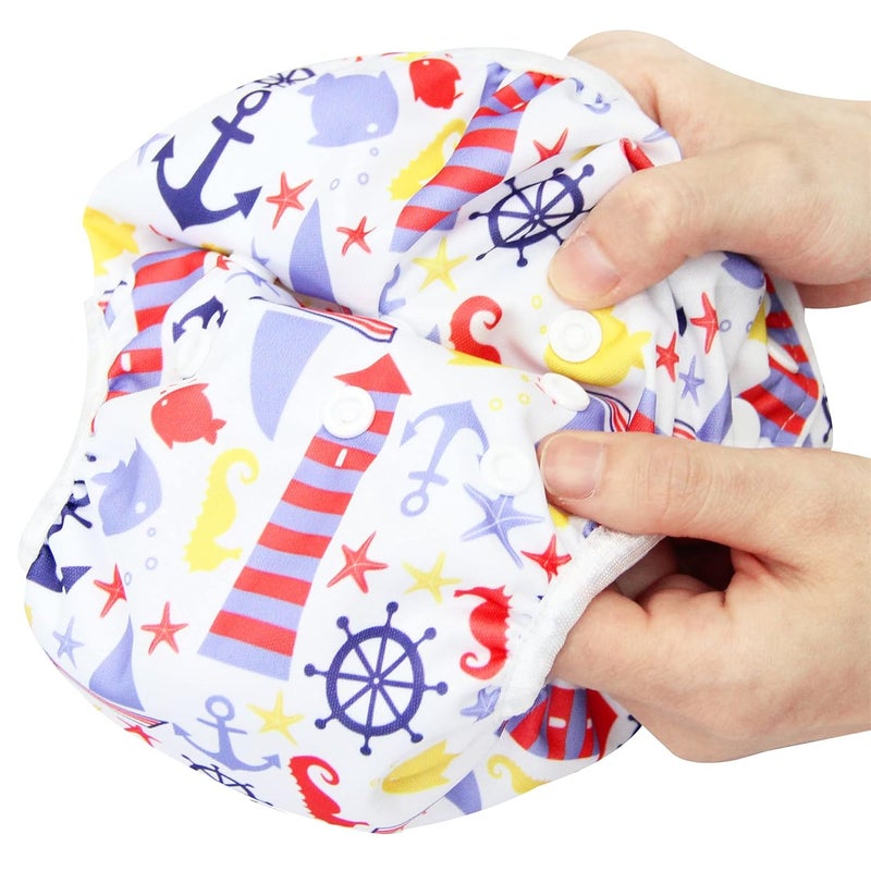 Langsprit 3 Pack Swim Diaper for Baby & Toddle,Reuseable Washable Diaper Swim for Swimming Lesson & Baby Shower Gifts - Image 4