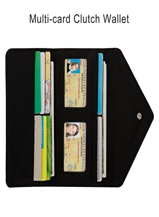 HAWEE Slim Card Wallet for Women - Water Resistant Envelope Style Multi-card Holder, Ultra Thin, Cherry - Image 2