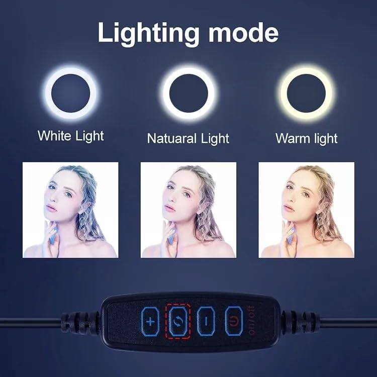 Dyazo 12 Inch Ring Light | Studio Light | Vloggers | Instagram Reels | You Tubers| Photography with 3 Colour Modes & Dimmer Function - Image 5
