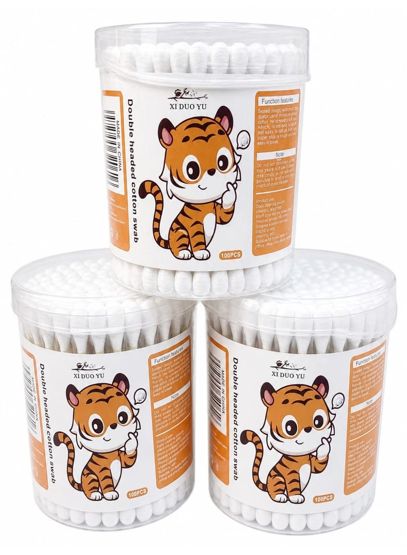Cotton  Ear Swabs, 3  Pcs