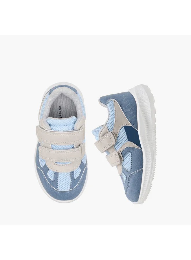 بيرفيت Boys Panelled Sneakers with Hook and Loop Closure