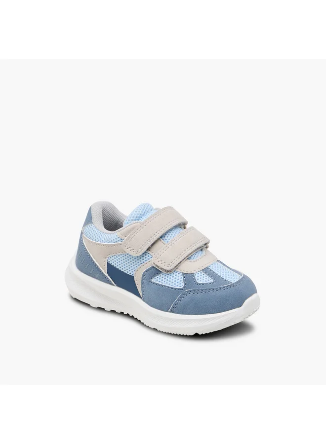 بيرفيت Boys Panelled Sneakers with Hook and Loop Closure