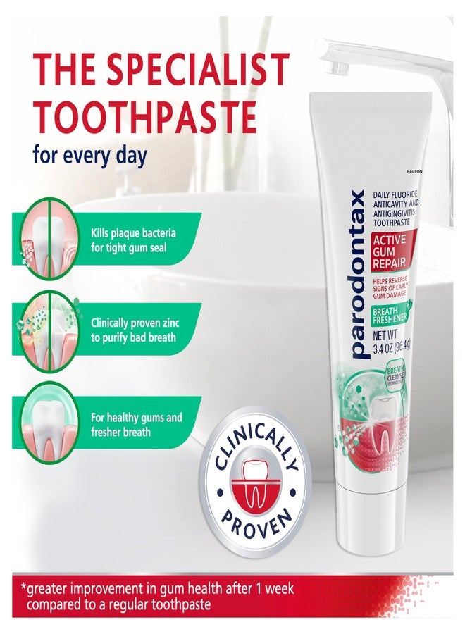 Parodontax Active Gum Repair Breath Freshener Toothpaste, 3.4 oz - Image 5