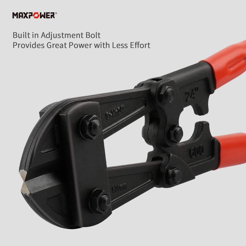 Max Power قاطع براغي 24 بوصة، شفرة فولاذية من الكروم موليبدينوم، قاطع براغي ثقيل الوزن - Image 5