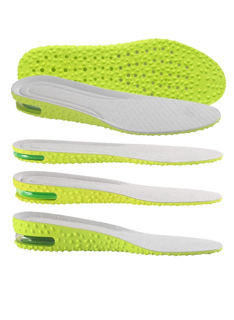 GUDOO ارتفاع زيادة النعال وسادة هوائية نعال حذاء أطول إدراج كعب للرجال والنساء كعب توسيد امتصاص الصدمات تخفيف آلام القدم - Image 1